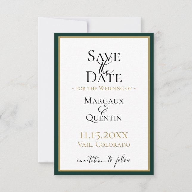 Carte de sauvegarde de date de la Forêt d'Émeraude (Devant)