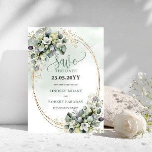 Carte de sauvegarde de date de mariage bohème inte