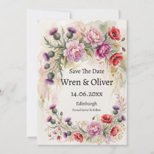 Carte de sauvegarde de date de mariage Chardon Pav