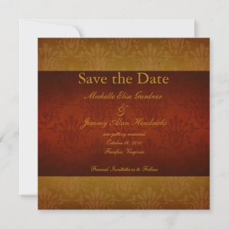 Carte de sauvegarde de date de mariage en damas vi