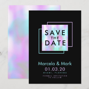 Carte de Sauvegarde de Date de Mariage en Typograp