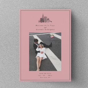 Carte de sauvegarde de date de mariage photo de Ne
