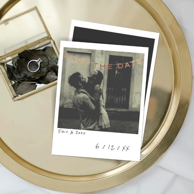 Carte de sauvegarde de date de mariage photo insta (Créateur téléchargé)