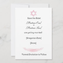 Carte de sauvegarde de date de mariage plate