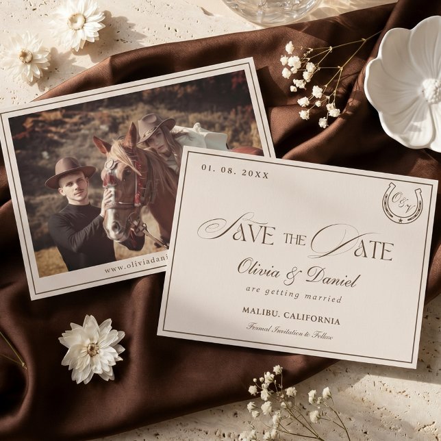 Carte de sauvegarde de date de mariage rustique we (Créateur téléchargé)