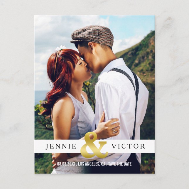 Carte de sauvegarde de date de photo de l'ampersan (Devant)