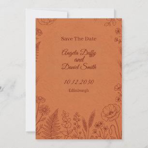 Carte de sauvegarde de date en terre cuite avec il
