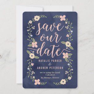 Carte de sauvegarde de date modifiable de beauté f