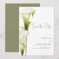 Carte de sauvegarde de date pour un mariage modern