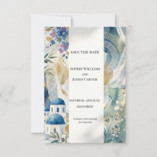 Carte de sauvegarde de la date de mariage Aegean B