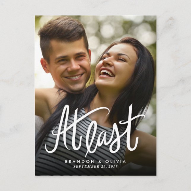 Carte de sauvegarde de la date *Enfin* (Devant)