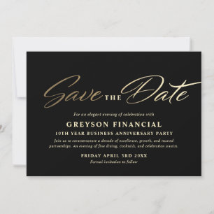 Carte de sauvegarde de la date pour le gala d'anni
