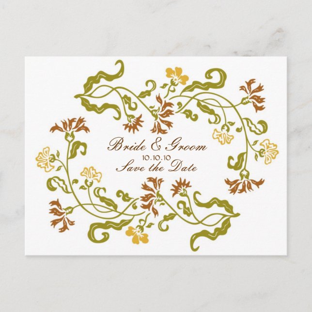 Carte de sauvegarde de la guirlande d'automne (Devant)