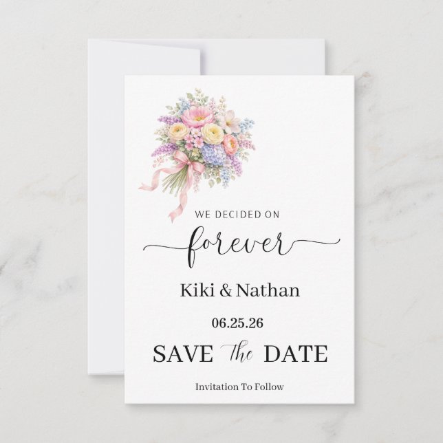 Carte de sauvegarde de mariage (Devant)