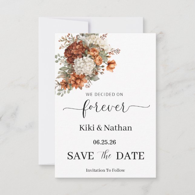 Carte de sauvegarde de mariage (Devant)