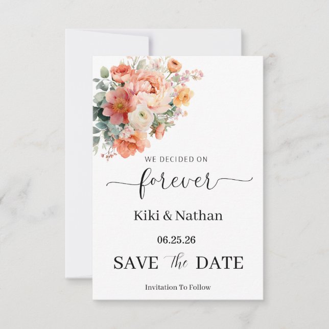 Carte de sauvegarde de mariage (Devant)