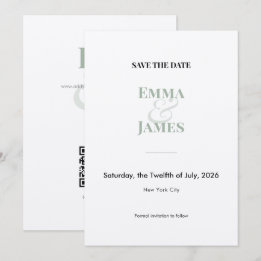 Carte de sauvegarde de mariage à l'esperluette min