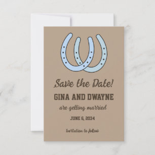 Carte de sauvegarde de mariage en fer à cheval occ