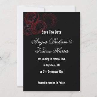 Carte de sauvegarde de mariage gothique | Romantis