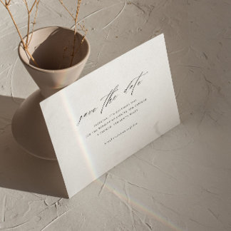 Carte de sauvegarde de mariage minimaliste