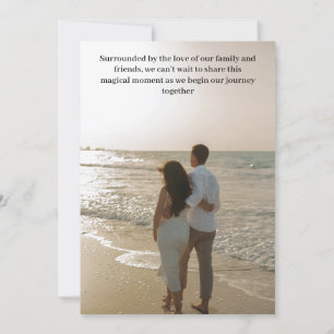 Carte de sauvegarde de mariage rustique intérieur