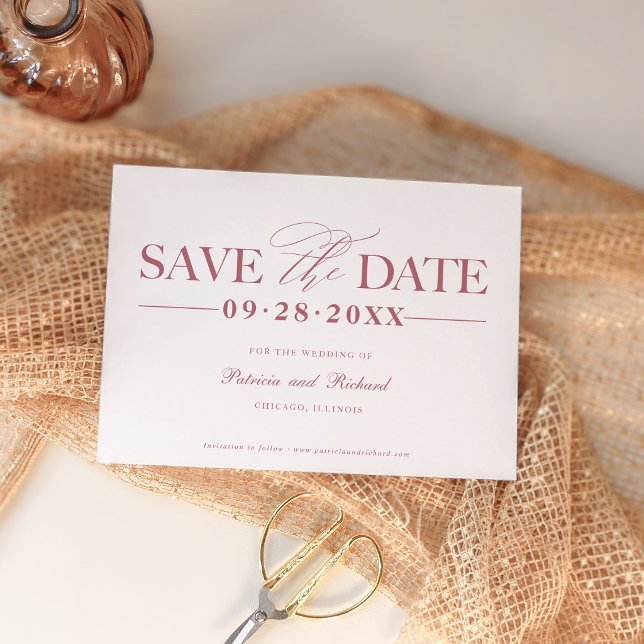 Carte de sauvegarde de mariage simple moderne sans (Créateur téléchargé)
