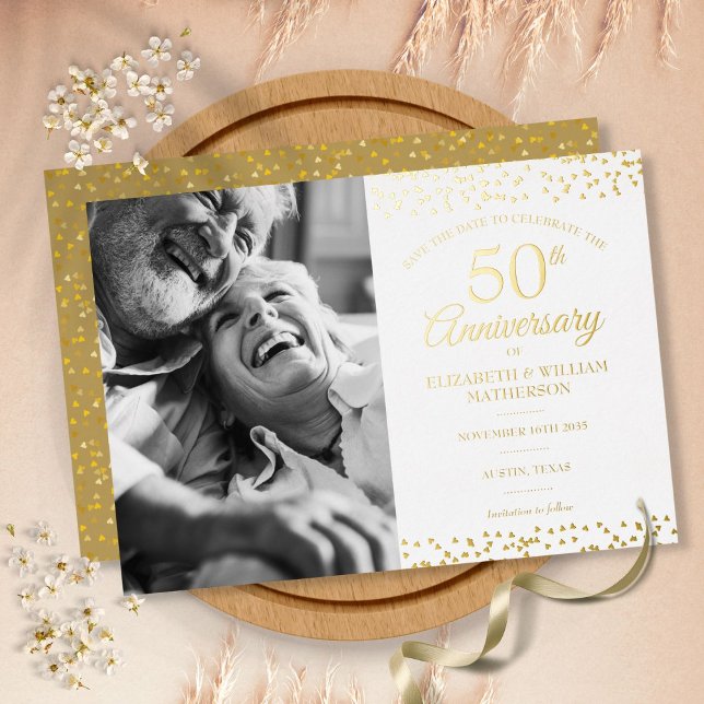 Carte de sauvegarde du 50e anniversaire de mariage (Créateur téléchargé)