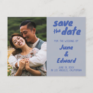 Carte de SAVE the DATE Invitation de Mariage avec 