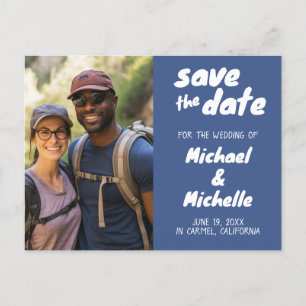 Carte de SAVE the DATE Invitation de Mariage avec 