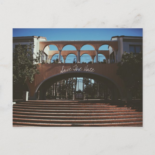 Carte de save the date Villa Italienne Espagnole (Devant)