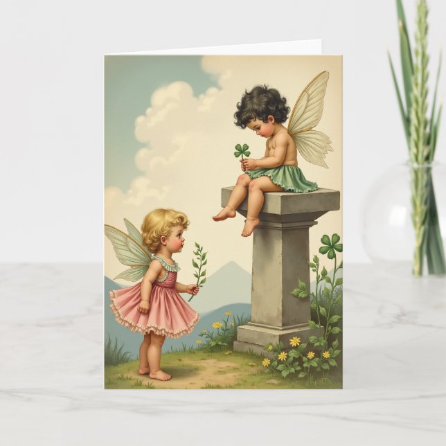Carte de scène d'amitié Pixie (Devant)