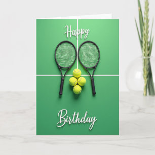 Carte de scène d'anniversaire athlétique