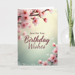 Carte de scène d'anniversaire élégante