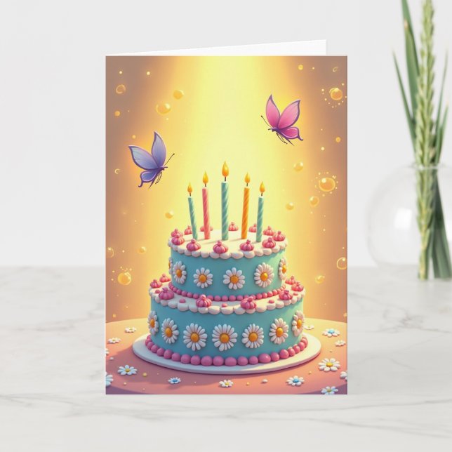 Carte de scène de dessert de célébration (Devant)