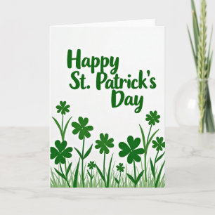 Carte de scène de la Saint-Patrick verte
