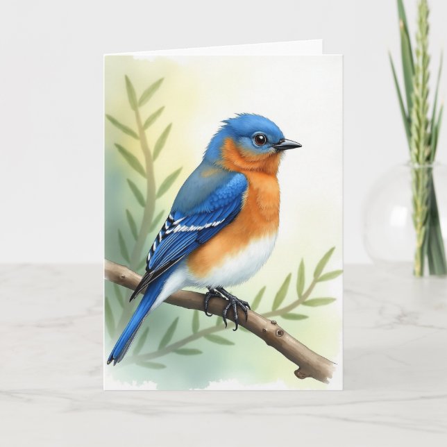 Carte de scène de l'oiseau à pois (Devant)