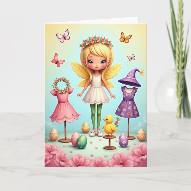 Carte de scène de mode Fée de printemps (Devant)