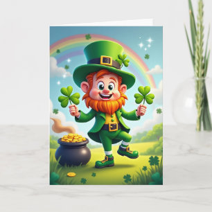 Carte de scène de trèfle de lutin