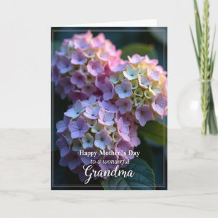 Carte de scène florale des grands-mères adorables