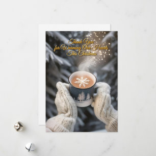 Carte de scène hivernale élégante