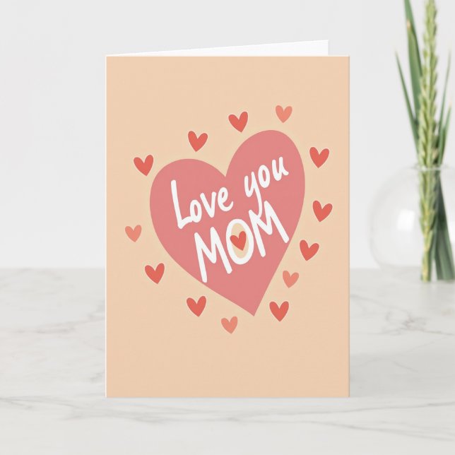 Carte de scène sincère pour maman (Devant)