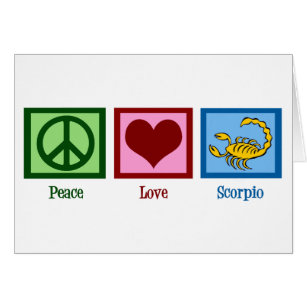 Carte de score Peace Love