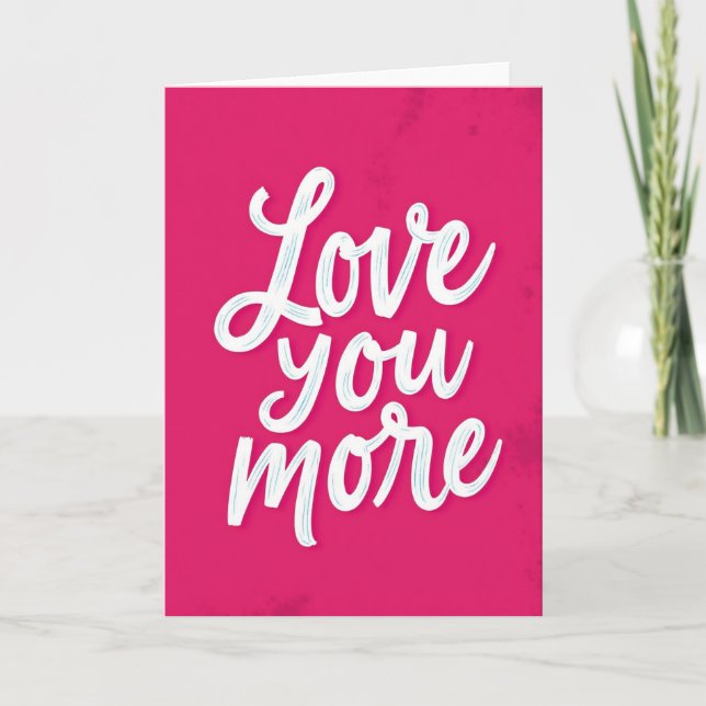 Carte de script d'amour romantique (Devant)