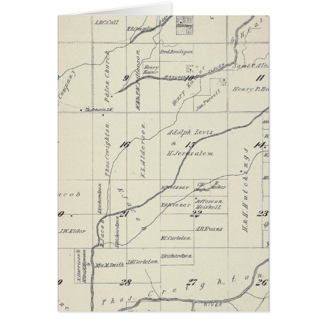 Carte de section du comté de T21S R23E Tulare (Devant)