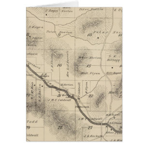 Carte de section du comté de T24S R28E Tulare