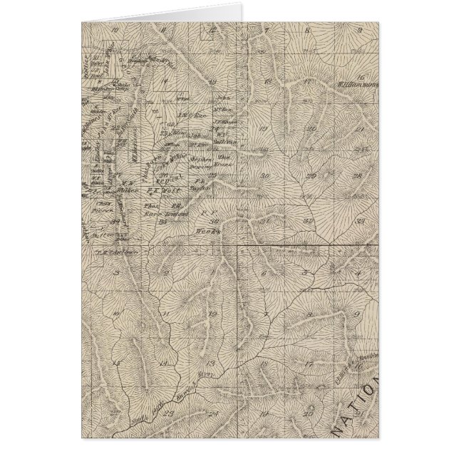 Carte de section du comté de Tulare T1415S R2829E (Devant)