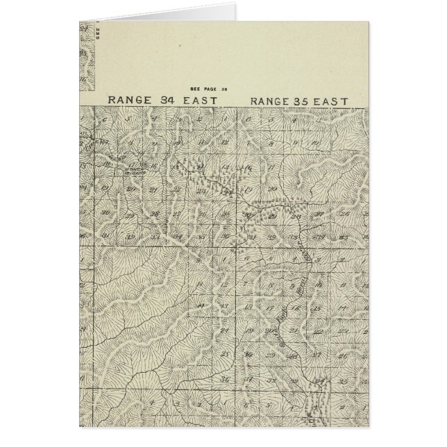 Carte de section du comté de Tulare T1820S R3236E (Devant)