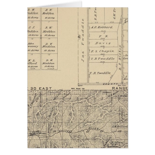 Carte de section du comté de Tulare T24S R3031E (Devant)