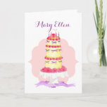 Carte de sécurité<br><div class="desc">Let that special someone know just how sweet she is with this charming card depicting a tall,  tiered cake with flowers Personalize with a name or title (sweetheart,  maman,  etc.). 

Message is fully customizable to say ly exactement what you want !</div>