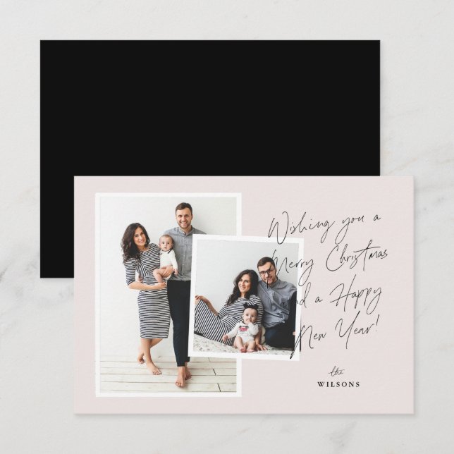 Carte de séjour manuscrite de script (Devant / Derrière)